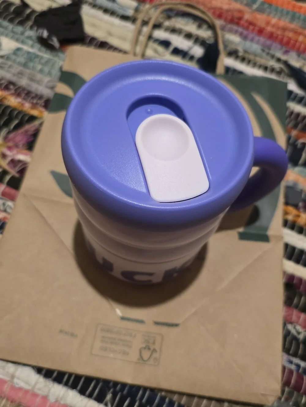 Starbucks Lavender Ripple Mug Stainless Lid Cup Summer 2026